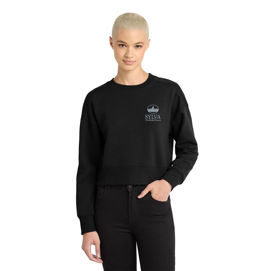 Ladies Fleece Cropped Crew